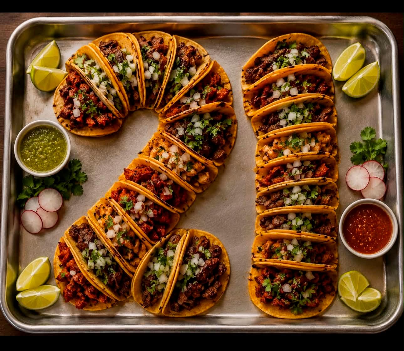 Birthday taco bar celebration