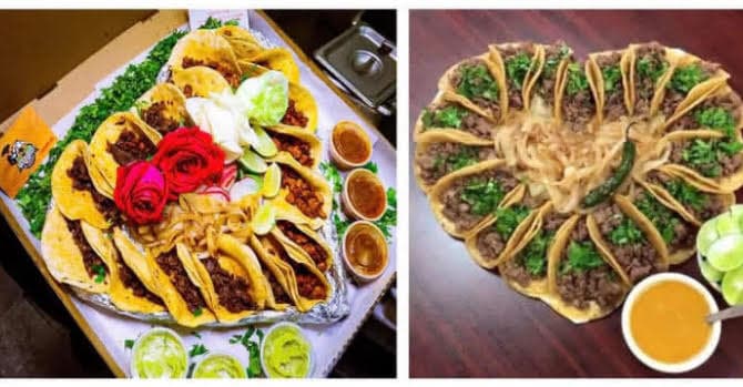 Heart-shaped tacos for special events